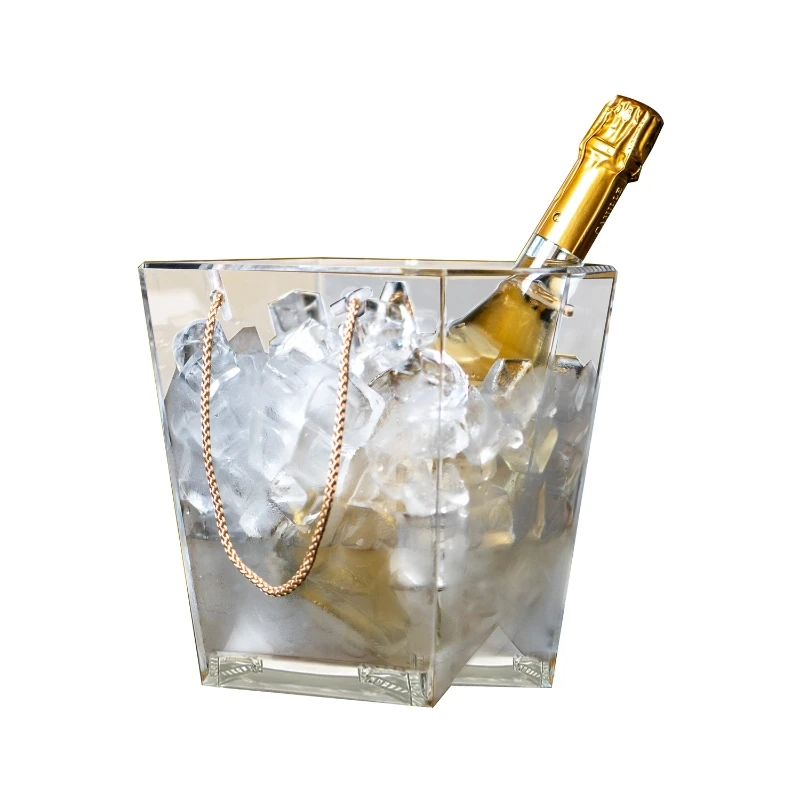 Sobag vinkylare i transparent plast WSOBA01 by Barprofessional color Svart