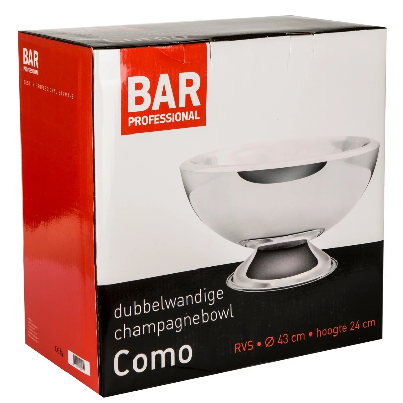 Champagneskål Como - dubbelväggig WKRC043 by Barprofessional color Svart