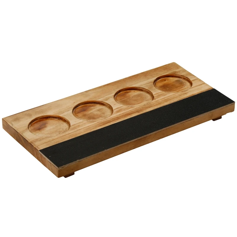 Provningsbricka i trä för 4 glas | Display board PPCM2063 by Barprofessional color Transparant