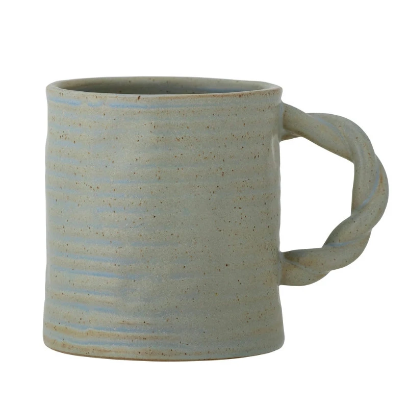 Reanna Mugg - Stengods - 50 cl Grön 82060127 by Bloomingville color Svart
