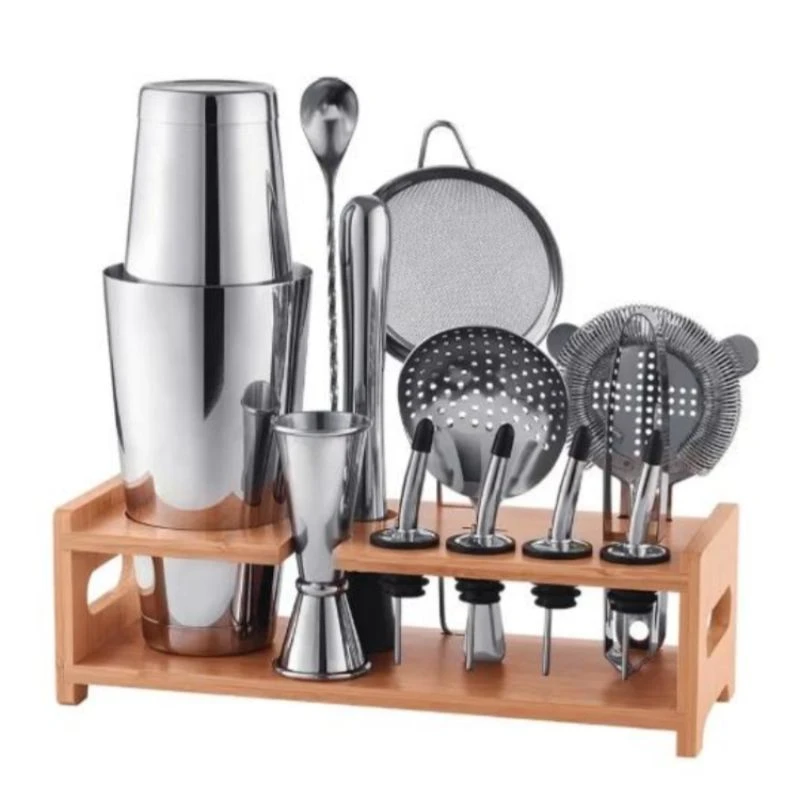 Barset deluxe 13 delar i träställ CG-TJ47 by Barlife color Svart