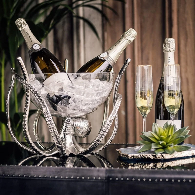 Bläckfisk Vin- & Champagnekylare OCT-STNDBWL by Culinary Concepts color Svart