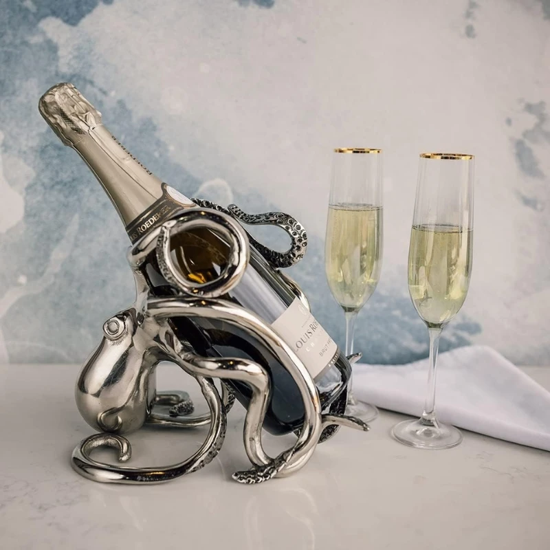 Bläckfisk vin- och champagnehållare OCT-BH by Culinary Concepts color Svart