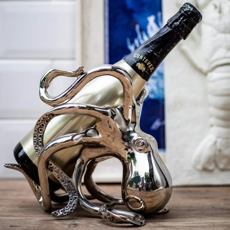 Bläckfisk vin- och champagnehållare OCT-BH by Culinary Concepts color Svart