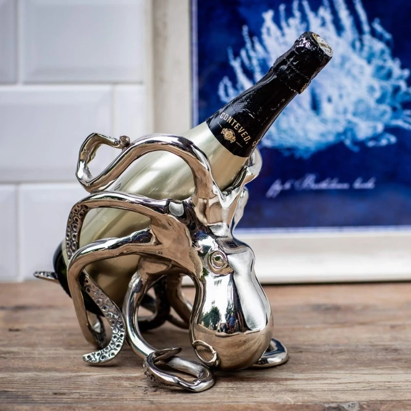 Bläckfisk vin- och champagnehållare OCT-BH by Culinary Concepts color Svart