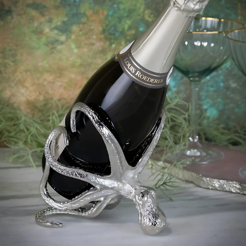 Bläckfisk liten vin- och champagneflaskhållare OCT-BH-9236 by Culinary Concepts color Svart