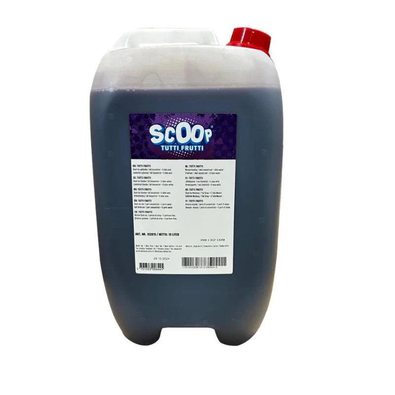 Scoop Slushice Koncentrat tuttifrutti, 10L 345458 by SCOOP color Svart