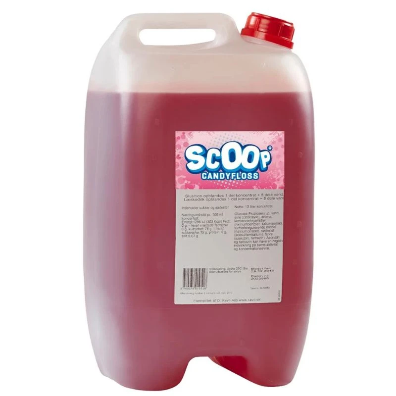 Scoop Slushkoncentrat Candyfloss, 10L 369500 by SCOOP color Svart