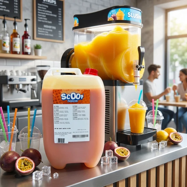Scoop Slushice Koncentrat Passion, 10L 345459 by SCOOP color Svart