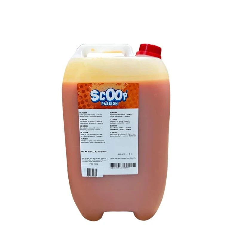 Scoop Slushice Koncentrat Passion, 10L 345459 by SCOOP color Svart