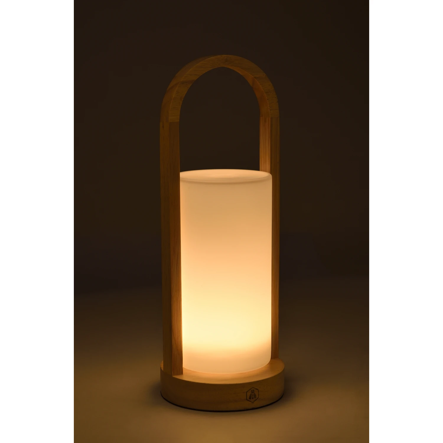 Laguiole lykta i trä och glas LED USB 3 färger 40269400 by Laguiole color Svart