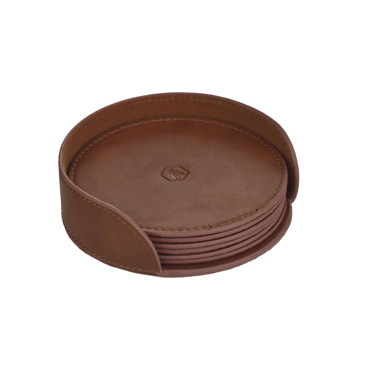 Laguiole glasunderlägg premium PU – 6 st. 40269095 by Laguiole color Svart
