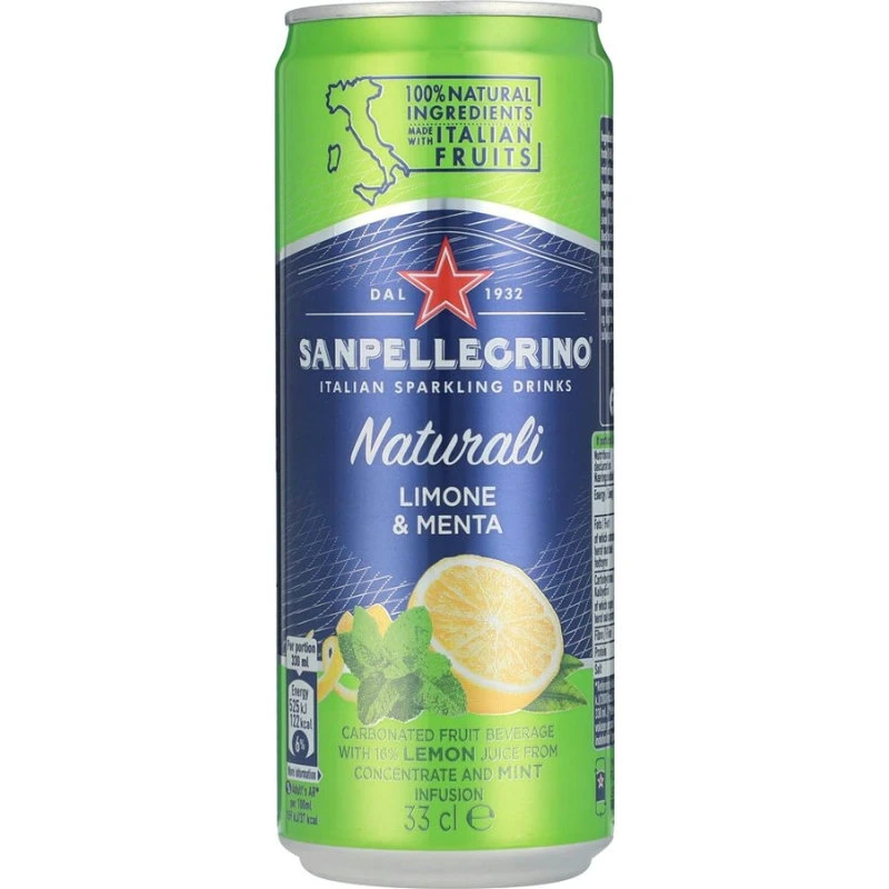 San Pellegrino Limone e Menta 33 cl. 257800 by SANPELLEGR color Svart