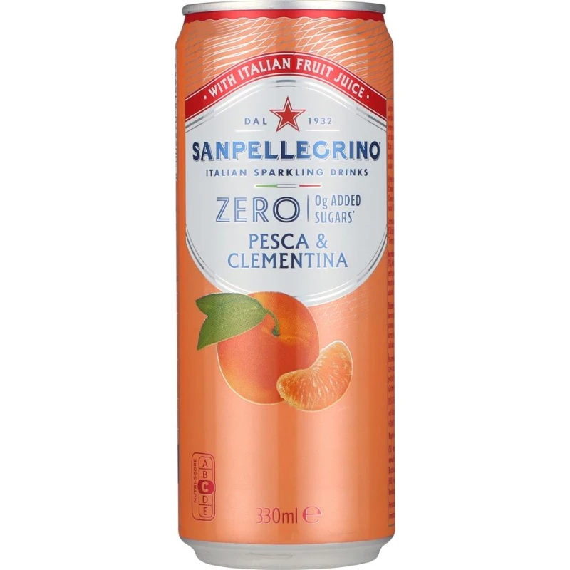 San Pellegrino Persika Zero 33 cl. 372583 by SANPELLEGR color Svart