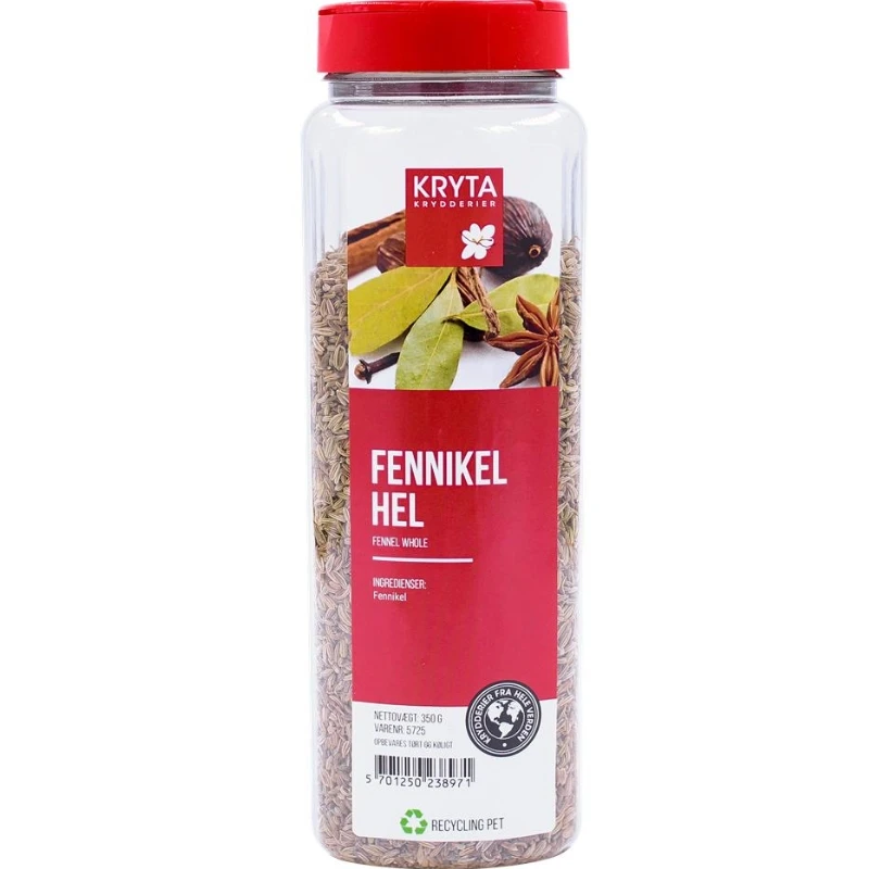 Hela fänkålsfrön 350 g 11138 by KRYTA color Svart