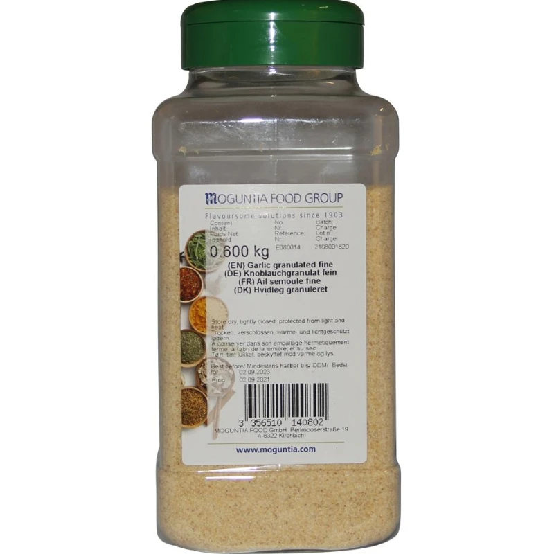 Vitlöksgranulat i ströburk 600 g 252186 by Moguntia color Svart