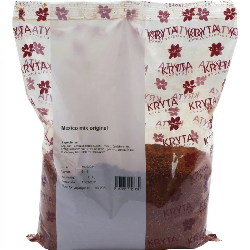 Mexico kryddmix 1 kg 318820 by KRYTA color Svart