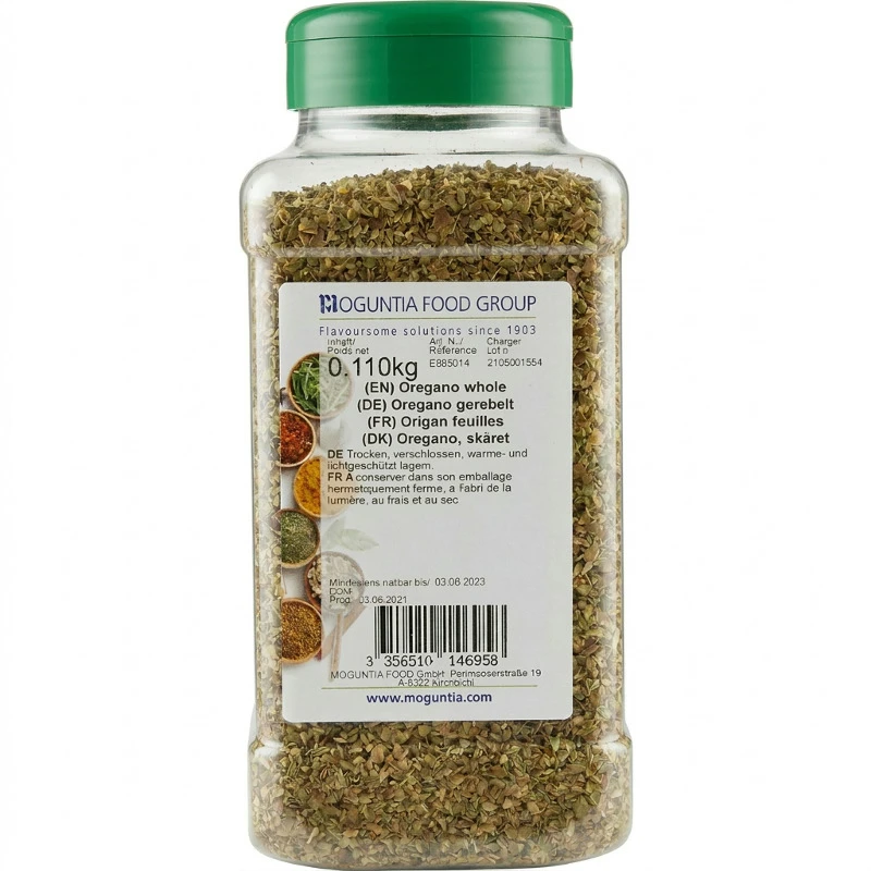 Skuren oregano 110 g 324352 by Moguntia color Svart