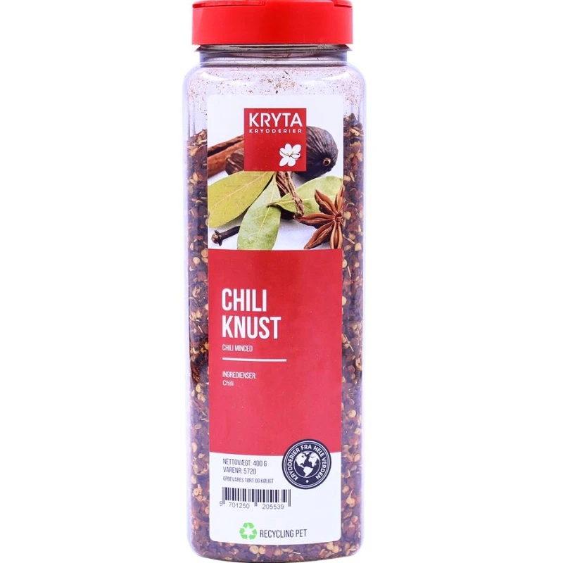 Krossad chili 350 g 349619 by KRYTA color Svart