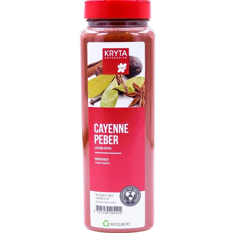 Cayennepeppar 400 g 352226 by KRYTA color Svart