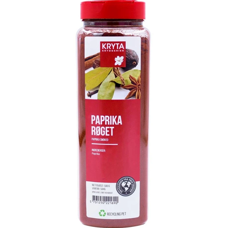 Rökt paprika 450 g 357758 by KRYTA color Svart