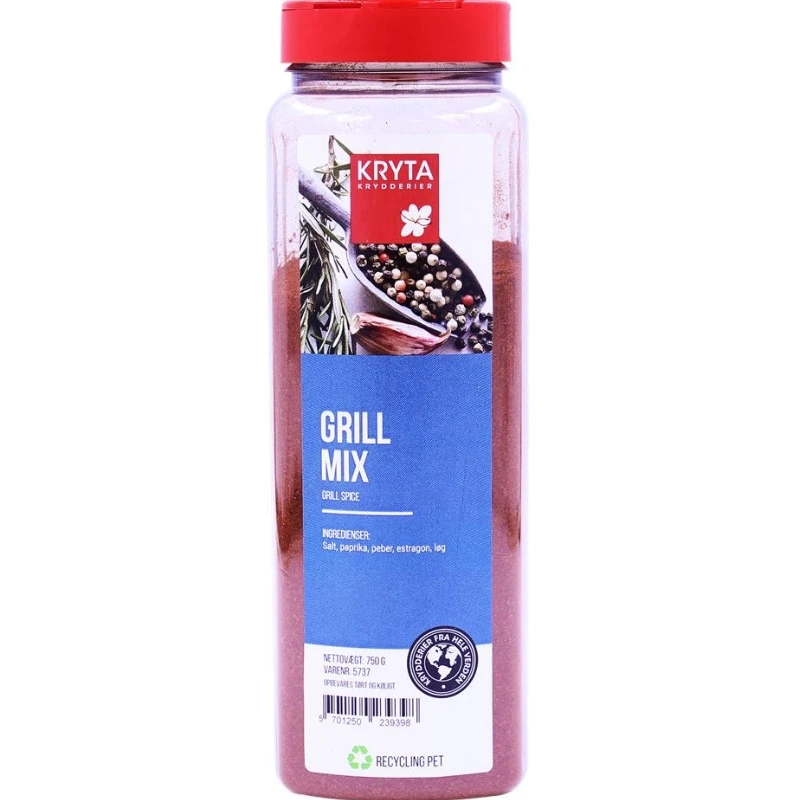 Grillmix krydda 750 g 360494 by KRYTA color Svart