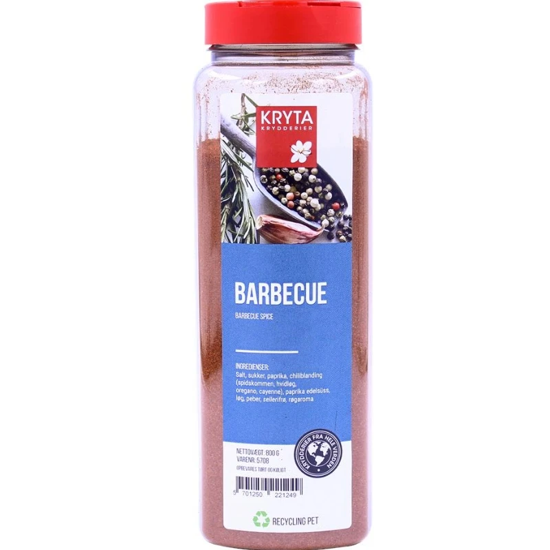 Barbecue grillkrydda 800 g 78448 by KRYTA color Svart