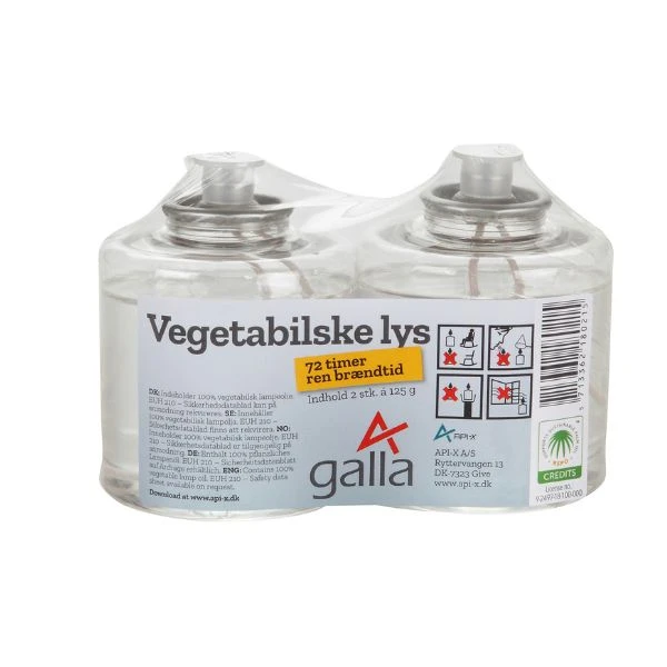 2-pack Oljeljus 36 timmar - Galla Vegetabiliska 18021APIX by Galla color Silver