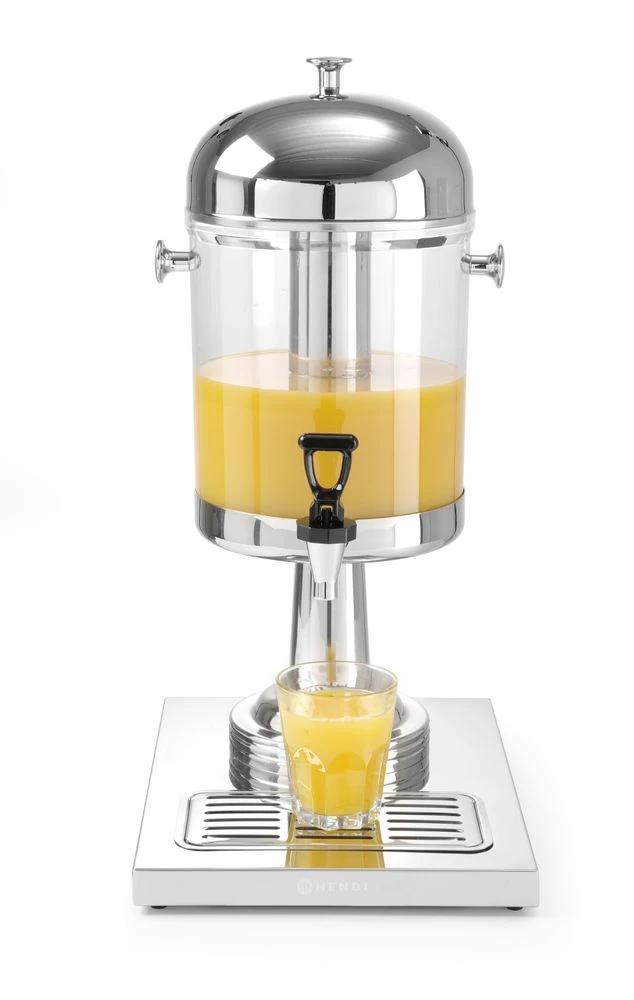 Juicedispenser 8 liter rostfritt stål 425299 by Hendi color Svart