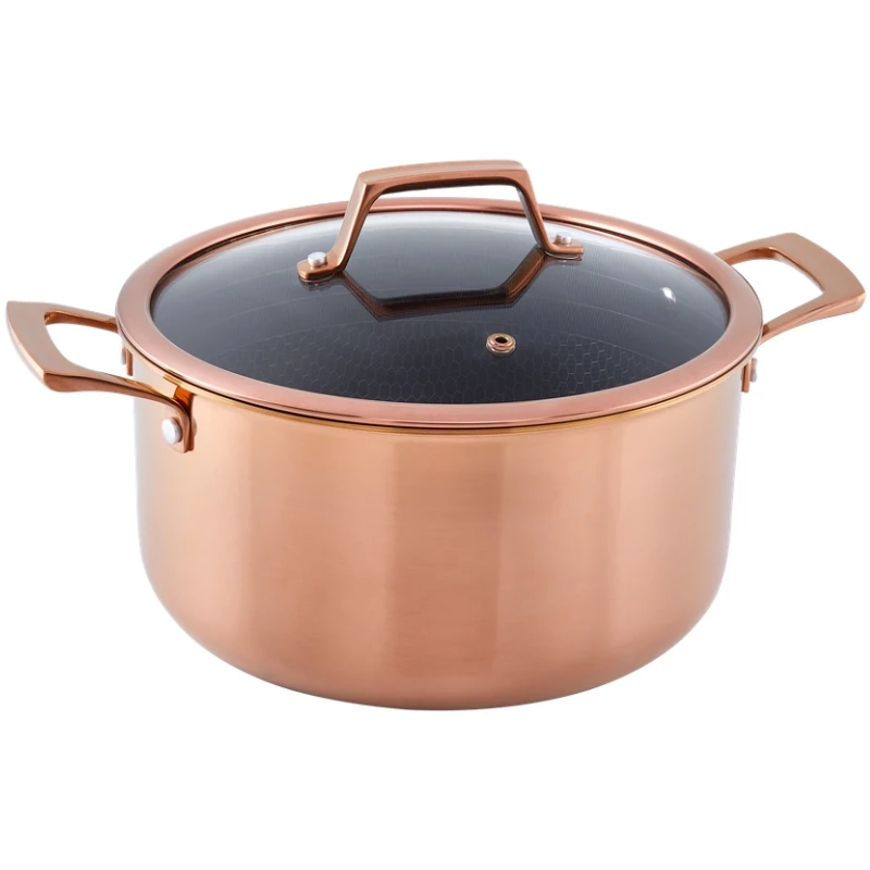 Hâws Santo Gryta 5,8 L med lock och hybridbeläggning – Rose Gold 30-HSHCRRG58 by Hâws Santo color Rose Gull