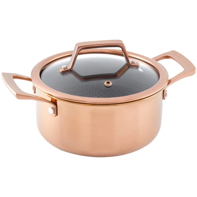 Hâws Santo Gryta 2,2 L med lock och hybridbeläggning – Rose Gold 30-HSHCRRG26 by Hâws Santo color Rose Gull