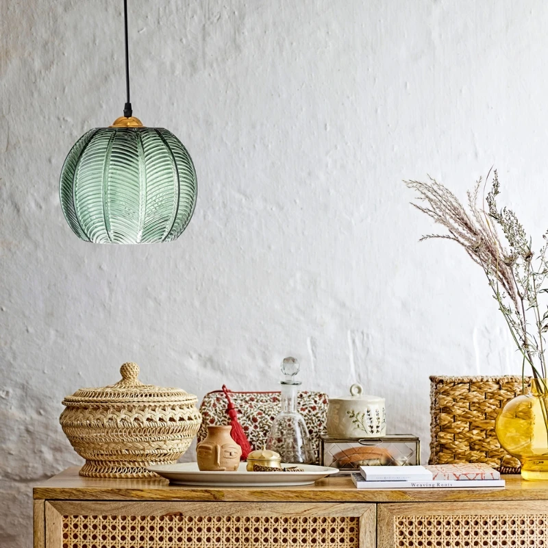 Adar Pendel, Grön, Glas 30706089 by Bloomingville color Grön
