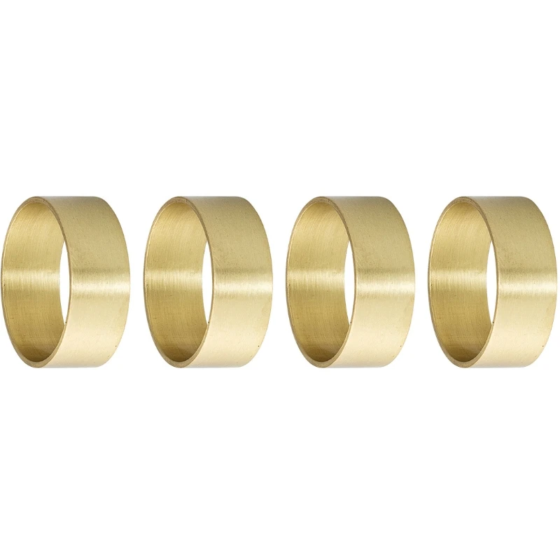 Laurie Servettring, Guld, Mässing 4 st 48009130 by Bloomingville color Svart