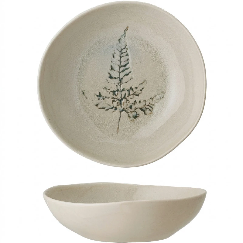 Bea Djup Tallrik, Natur, Stengods 82047391 by Bloomingville color Svart