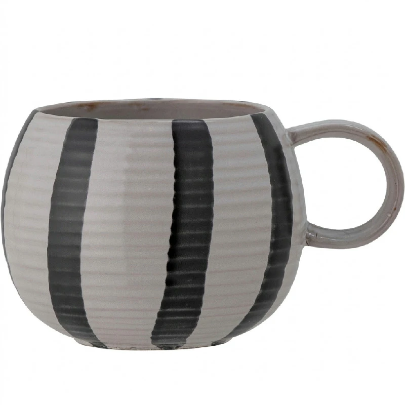 Serina Mugg, Svart, Stengods 82052746 by Bloomingville color Svart