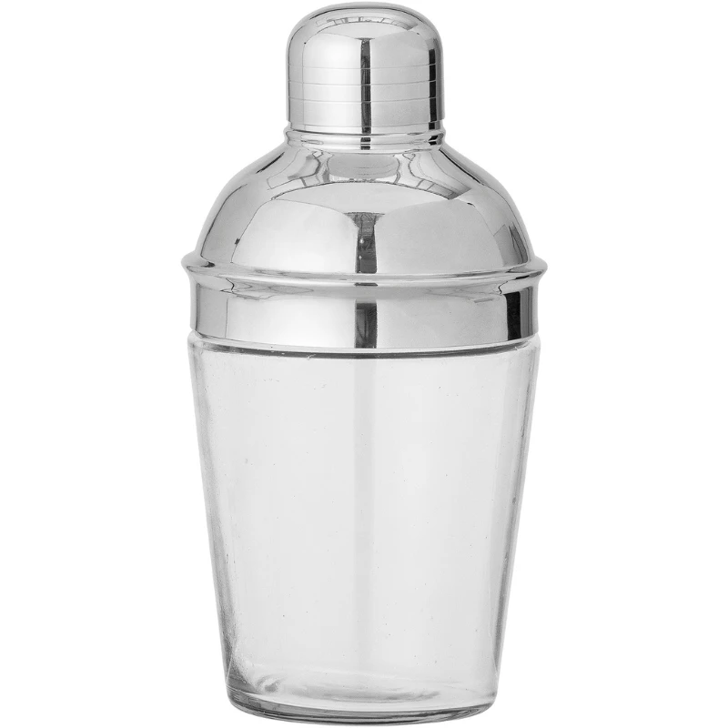 Cocktailshaker, Silver, Återvunnet Glas 82057729 by Bloomingville color Svart