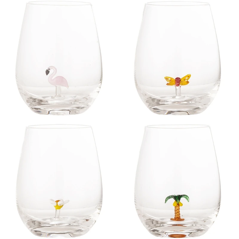 Misa Dricksglas, Multipack, Klar, Glas 4 st 82061805 by Bloomingville color Svart