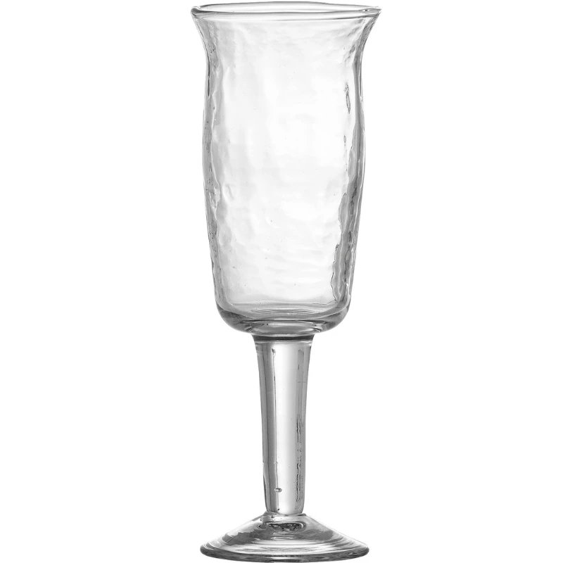 Asha Vinglas, Klar, Återvunnet Glas 4 st. 82068388 by Bloomingville color Svart