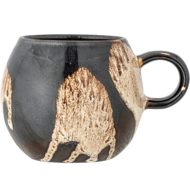 Paula Kopp, Brun, Stengods 82072053 by Bloomingville color Svart