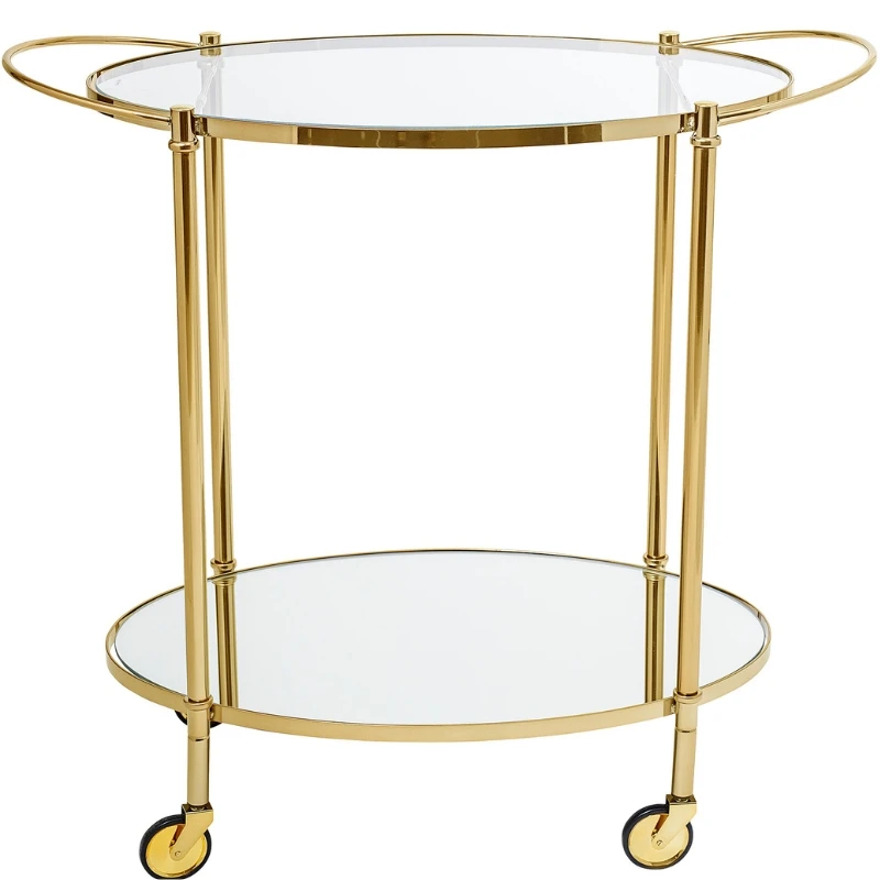 Fine Barbord, Guld, Glas 89164067 by Bloomingville color Svart