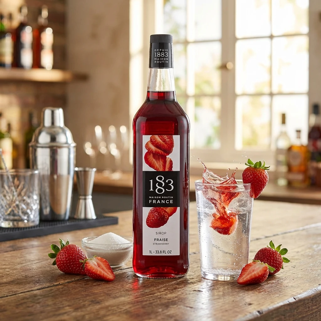 1883 Syrup Strawberry / Jordgubb FL 100 61104 by 1883 color Svart