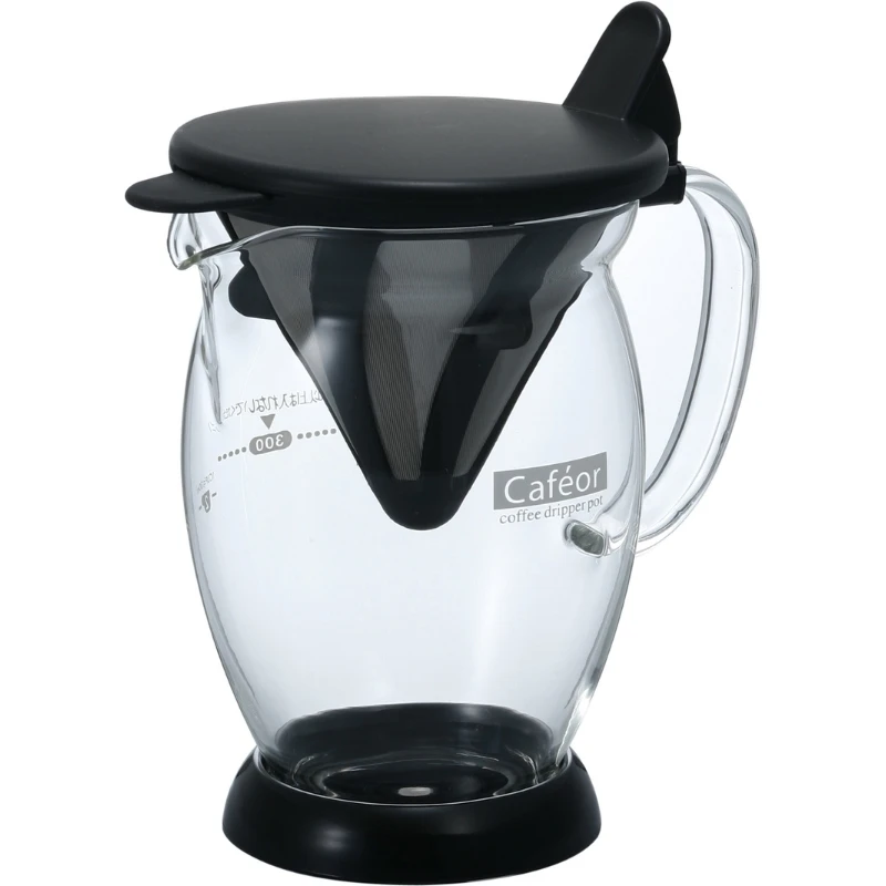 Dripper Pot "Cafeor" - Hario CFO-2B by Hario color Svart