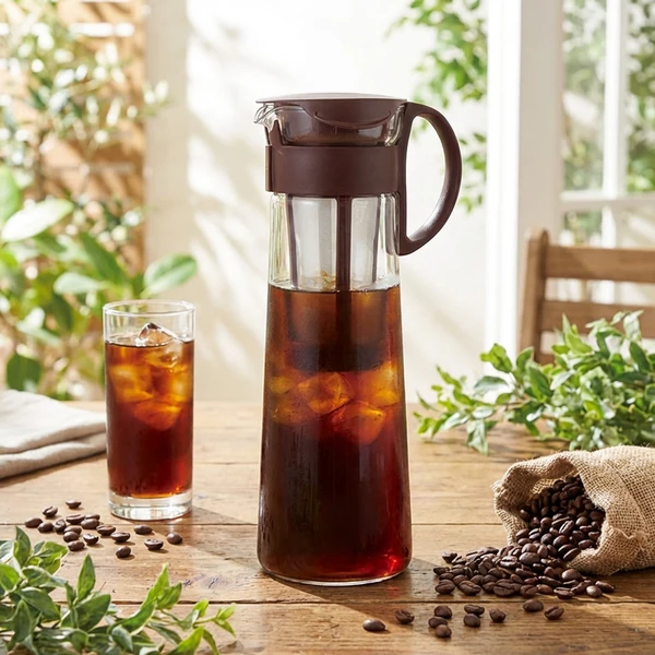 Mizudashi Cold Brew kaffekanna Chokladbrun - Hario MCPN-14-CBR-EU by Hario color Svart