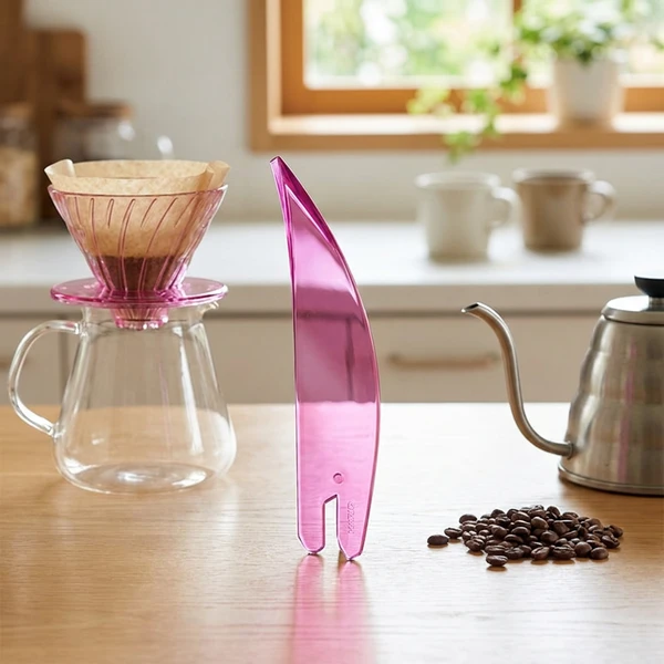 SUIREN Ribset med 6 delar, transparent rosa - Hario RIB-6-TPR by Hario color Svart
