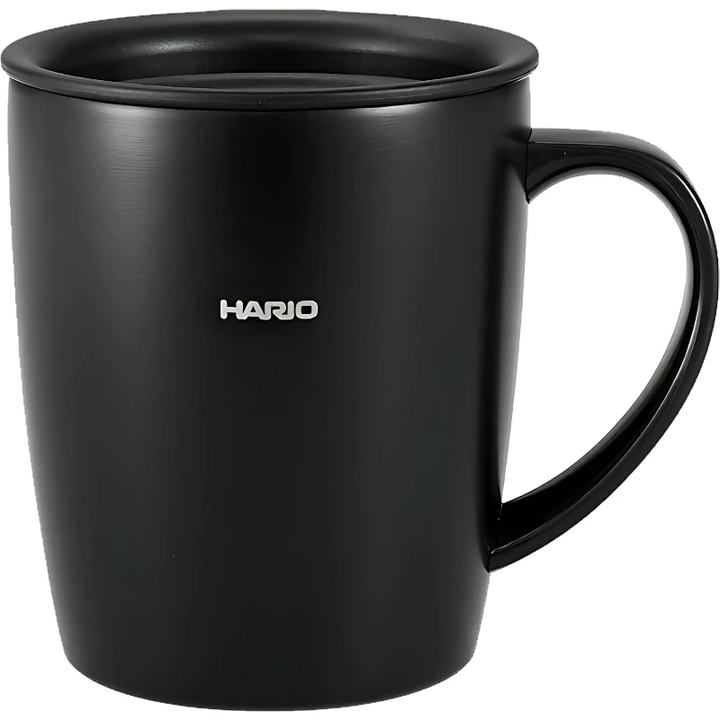 Isolerad termosmugg med lock 300 ml - Hario SMF-300-B by Hario color Svart