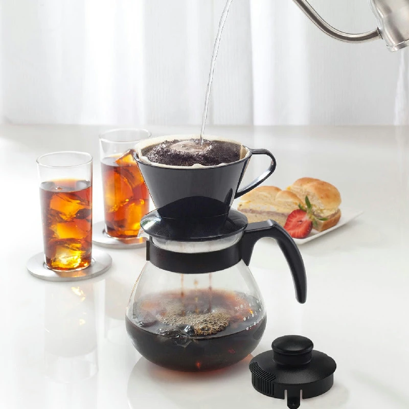 Teco Dripper-set – Hario TCDN-100-B by Hario color Svart