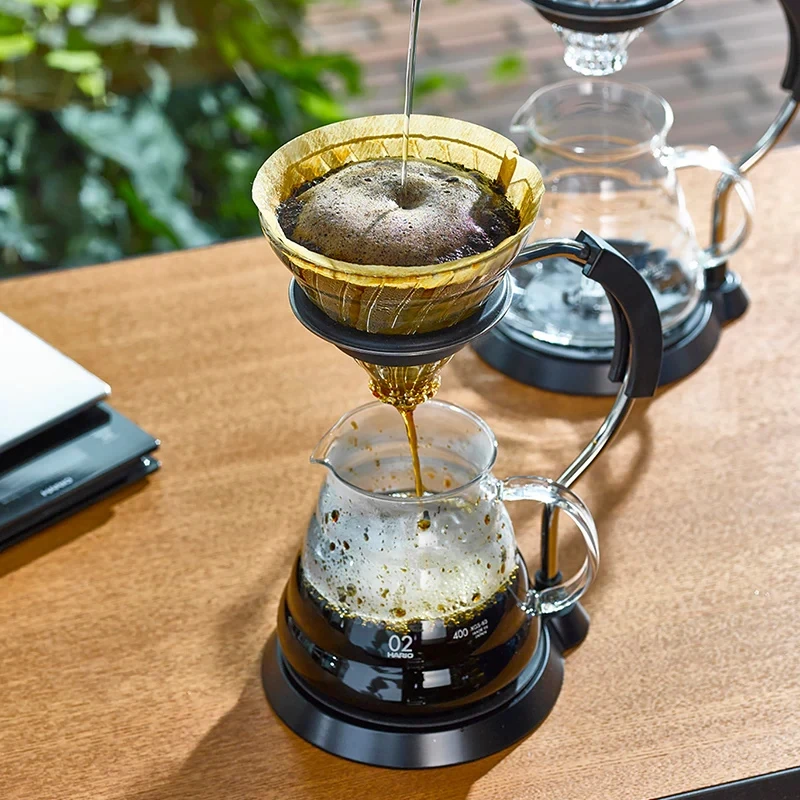 V60 Arm Stand Glasdripper Set - Hario VAS-8006-G by Hario color Svart