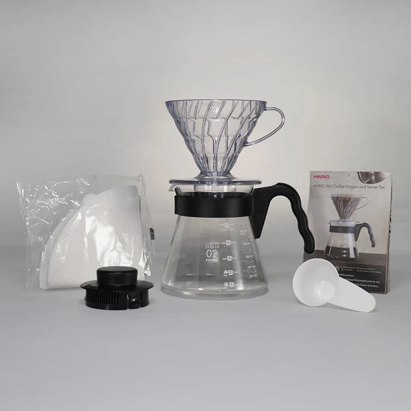 V60 Kaffefilter och serveringsset - Hario VCDS-02-B-EU by Hario color Svart