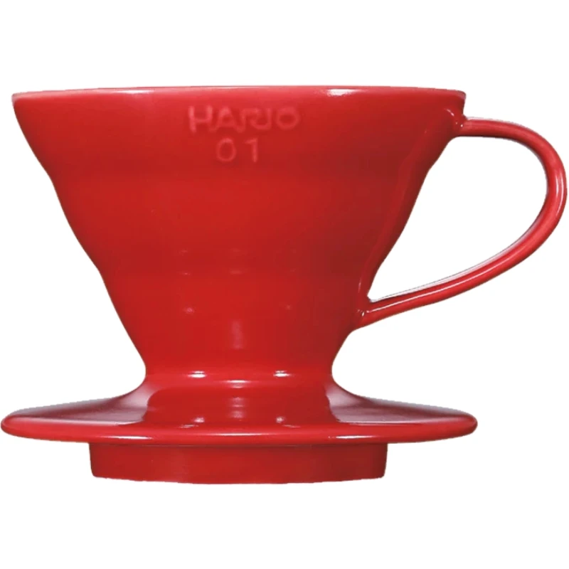 V60 Kaffedripper 01 Keramik / Röd – Hario VDCR-01-R by Hario color Svart
