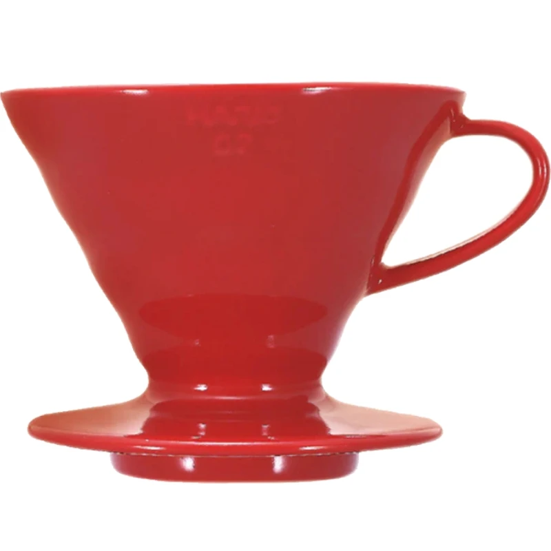 V60 Kaffedripper 02 Keramik / Röd - Hario VDCR-02-R by Hario color Svart